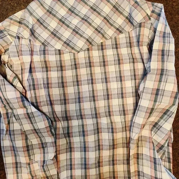 Vintage Western Shirt Pearl Snap Plaid Ely Plains Button Down Yoke - Picture 8 of 9